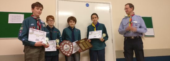 District Success in County Scout Shooting Competition