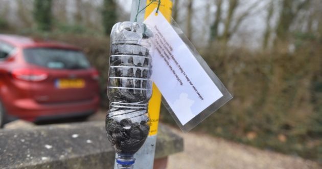 ‘They should pick it up’ – Children tackle dog poo on streets by turning bottles into emergency bag dispensers